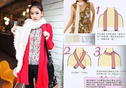 围巾怎么系好看?韩国最流行围巾系法图解